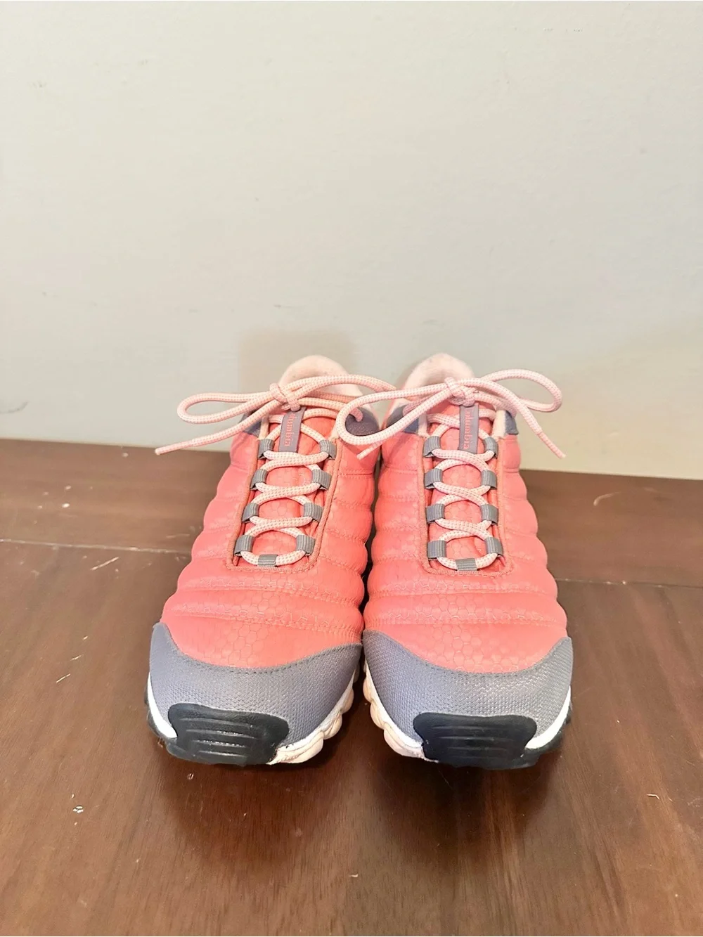 Columbia Youth Coral and Gray Hiking Waterproof Boot Sz 6